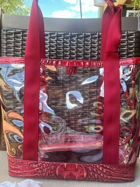 NWT Brahmin BROOKE SEAGATE in CRIMSON Tote with wristlet